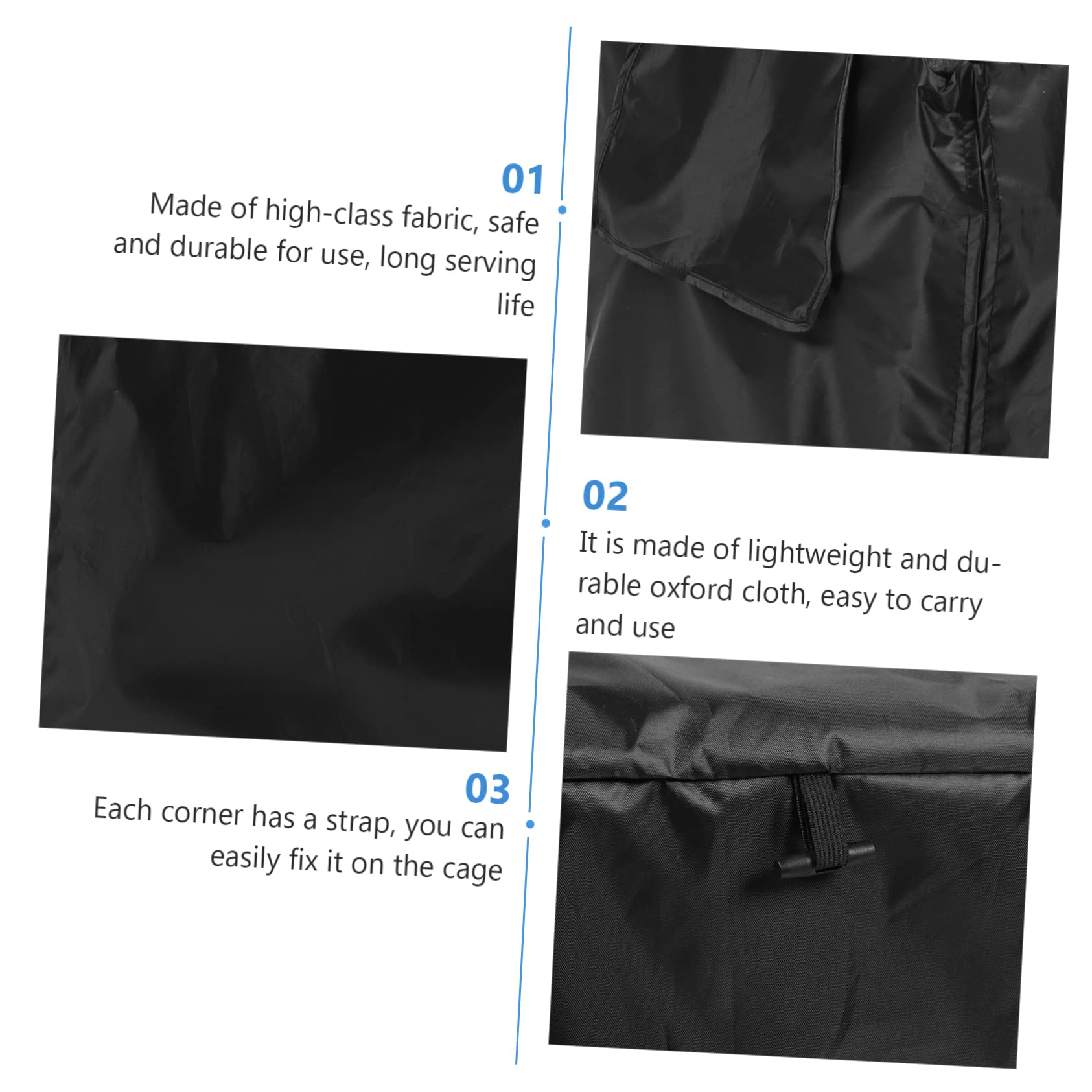 COLLBATH Pet Cage Sleeve Weatherproof Canopy for Oxford Fabric Cover Pet Cage Protector