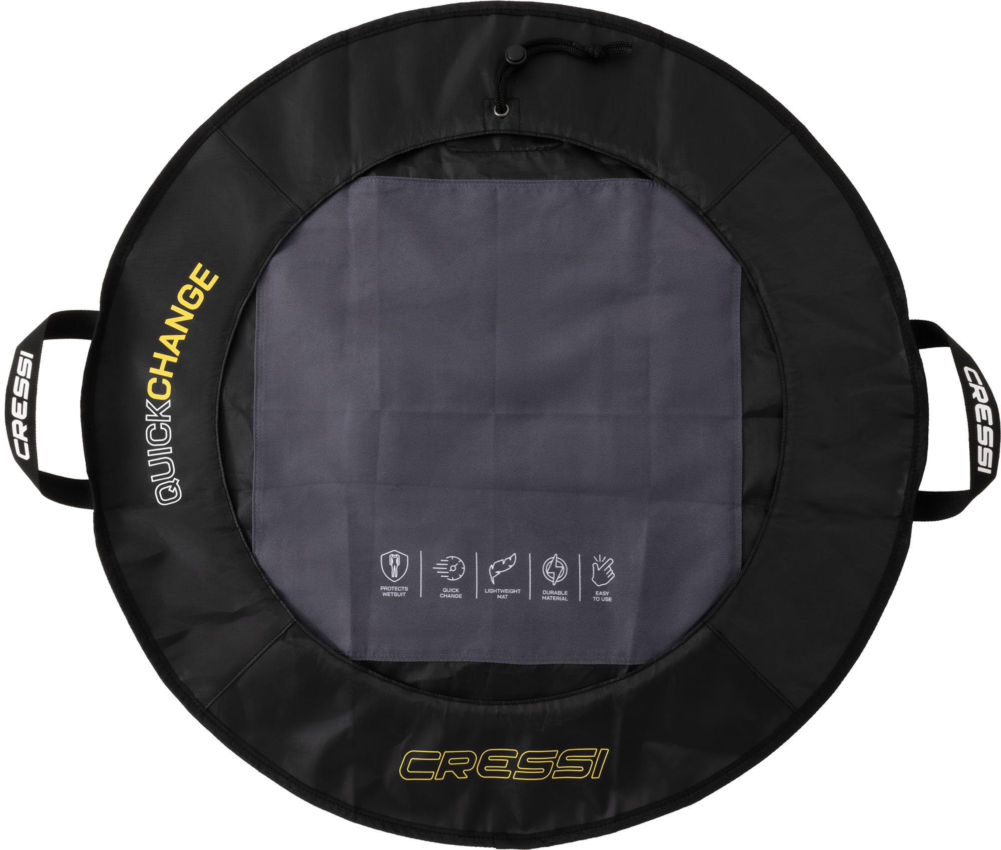 CRESSI Quickchanging Mat - Comodo Tappetino Igienico per Piedi, Cambio Indumenti, Attività Acquatiche, Spogliatoi Piscina, Palestra e Spiaggia