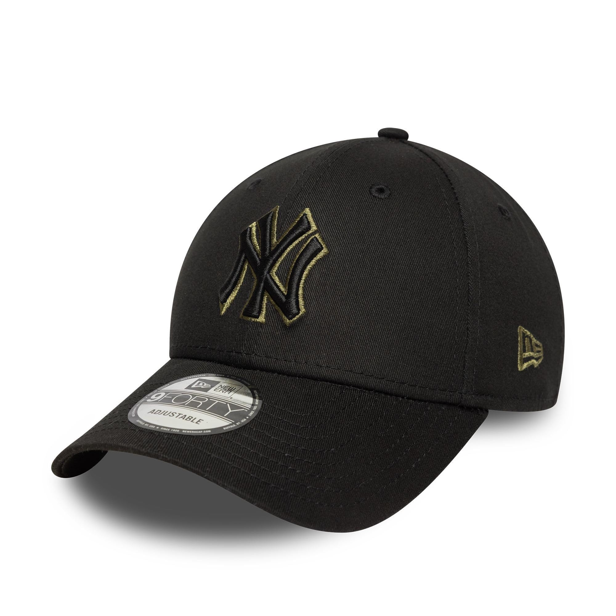 New Era New York Yankees MLB Team Outline 9Forty Cap Black Olive โ image 1