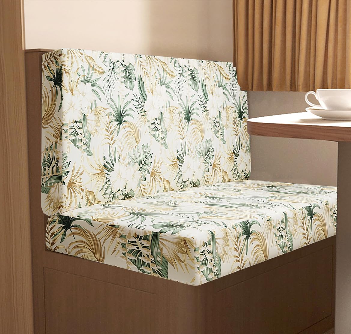 Set di 2 federe per cuscini per camper, protezione per mobili per camper, Dinette, colore blu navy, entrambi i sedili inclusi, ideali per camper e camper