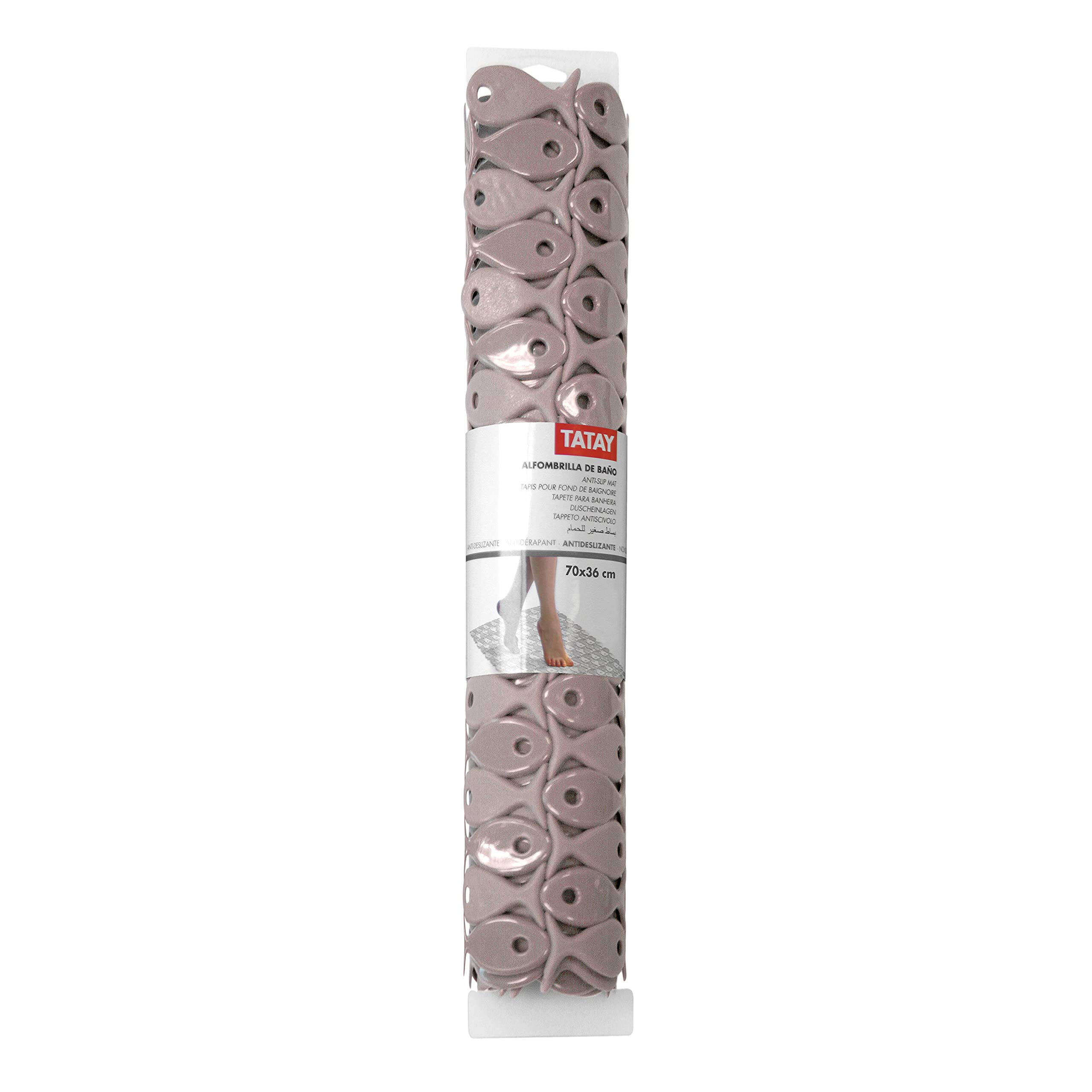 MAURER Tappeto Bagno Trasparente Con Ventose Antiscivolo, Antimuffa, PVC, 36x69 Cm - 2