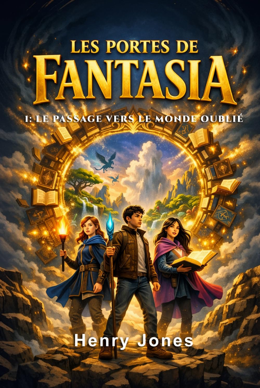 Les portes de Fantasia: 1: Le passage vers le monde oublié. Roman d'Aventure Fantastique pour Enfants et Ados dès 10 ans (Fantasy adolescents - Série ... de fantasy et fantastique pour adolescents)