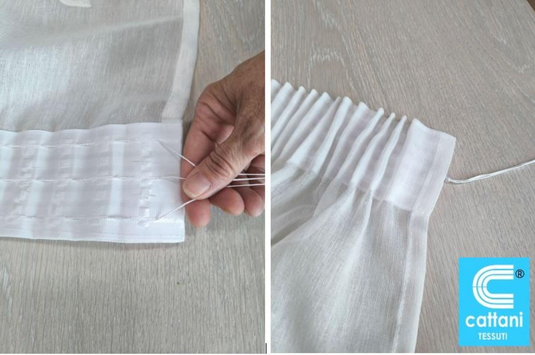 Tende con Fettuccia Arricciatenda su misura, Tessuto ricamato effetto lino bianco, Larghezza pannello 280 cm, per Binari da 140/170 cm, Altezza da 180 a 290 cm - 280x270 cm - Bianco