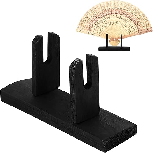 IMIKEYA Soporte de ventilador japonés plegable Soporte de exhibición de ventilador japonés chino plegable práctico soporte de exhibición de