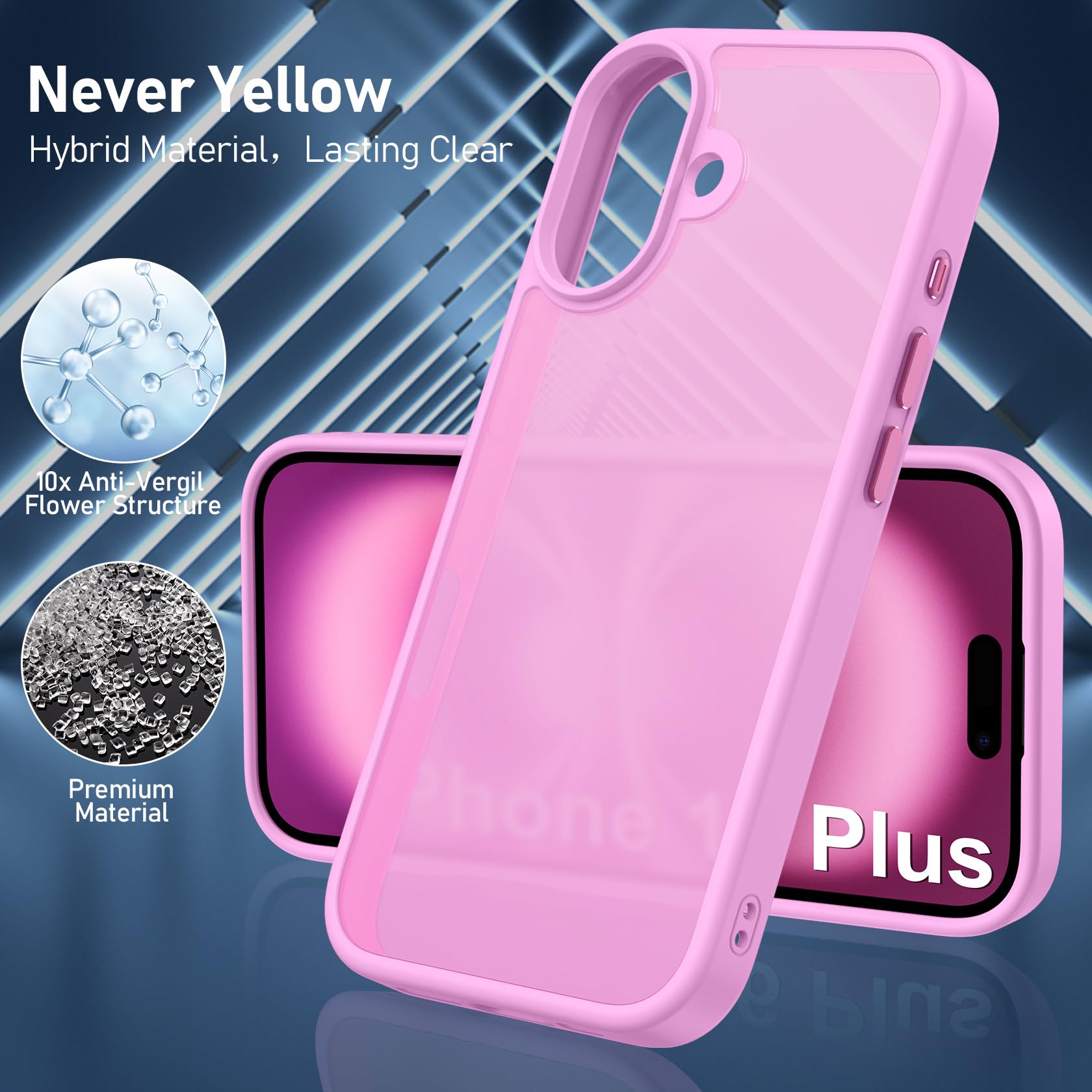 CloudValley voor iPhone 16 /iPhone 16 Plus Camera Lens Protector, [1 Tweede Installaion] Ultra-HD gehard glas Cover, [Case-vriendelijk] Metal Lens scherm beschermring accessoires,Roze