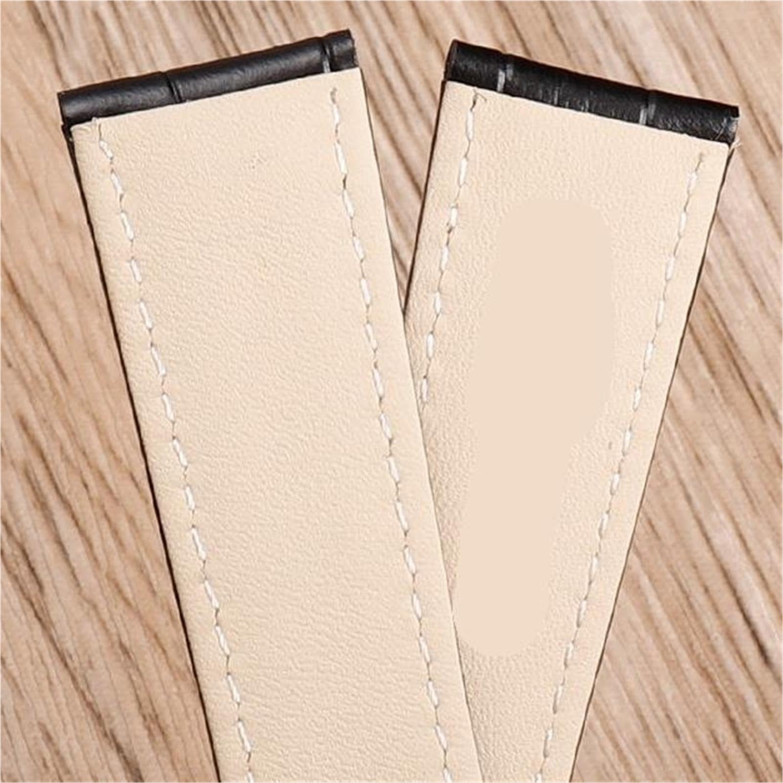 Accesorios de correa de reloj de cuero for hombre con hebilla de acero inoxidable 16 22 mm