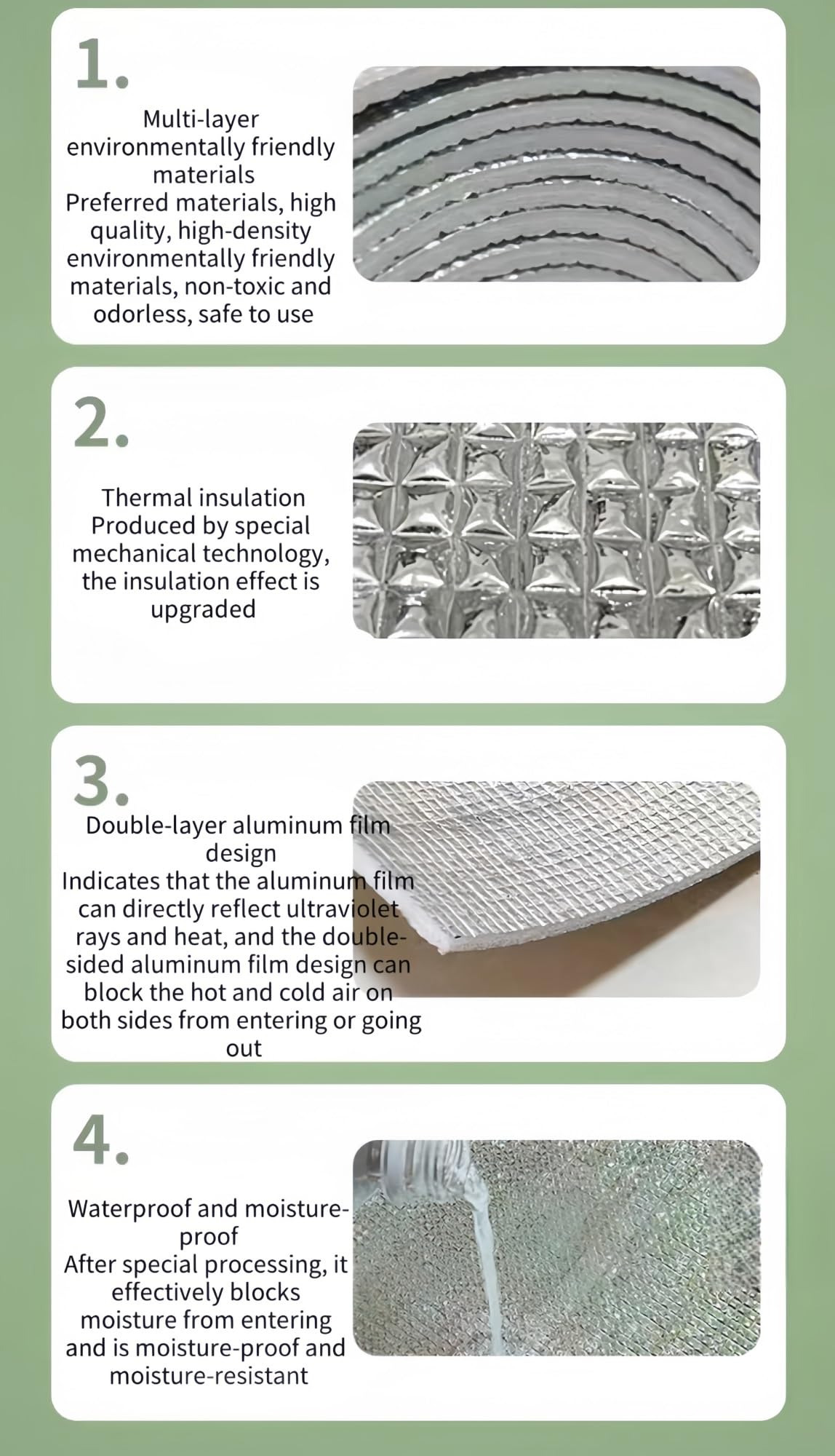 Rouleau réflecteur de radiateur - Panneaux d'isolation de 9 mm - Déflecteur de chaleur pour la maison - Empêche la condensation et le son - Film écoénergétique pour l'étanchéité des intempéries