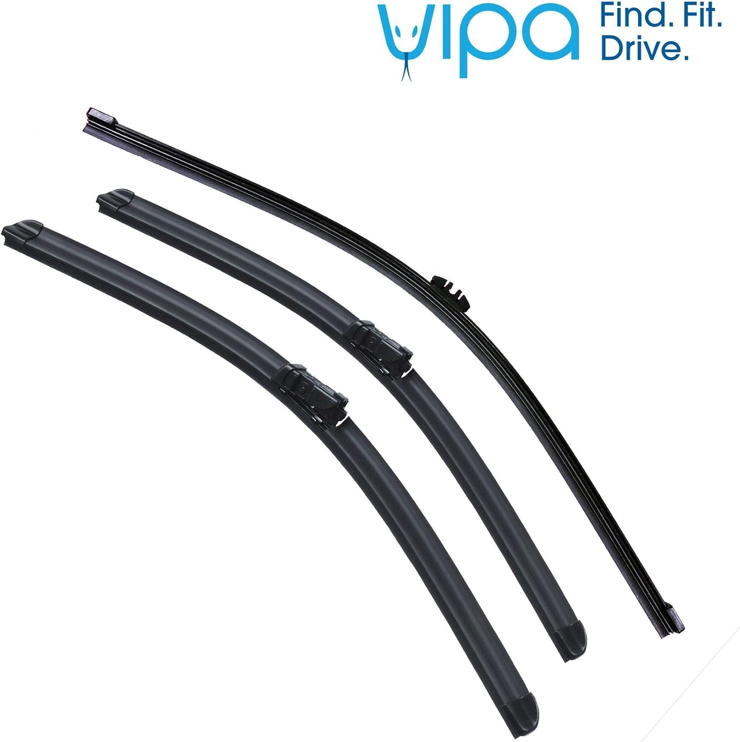 Vipa Wiper Blade Set fits VOLVO C30 Hatchback Oct 2006 to Apr 2010