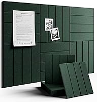 Vista 37 de FLUXYNARA - Tablero de anuncios de fieltro 48 x 36 pulgadas, alternativa al corcho, paquete de 12, 70 lengüetas adhesivas, panel de pared grueso