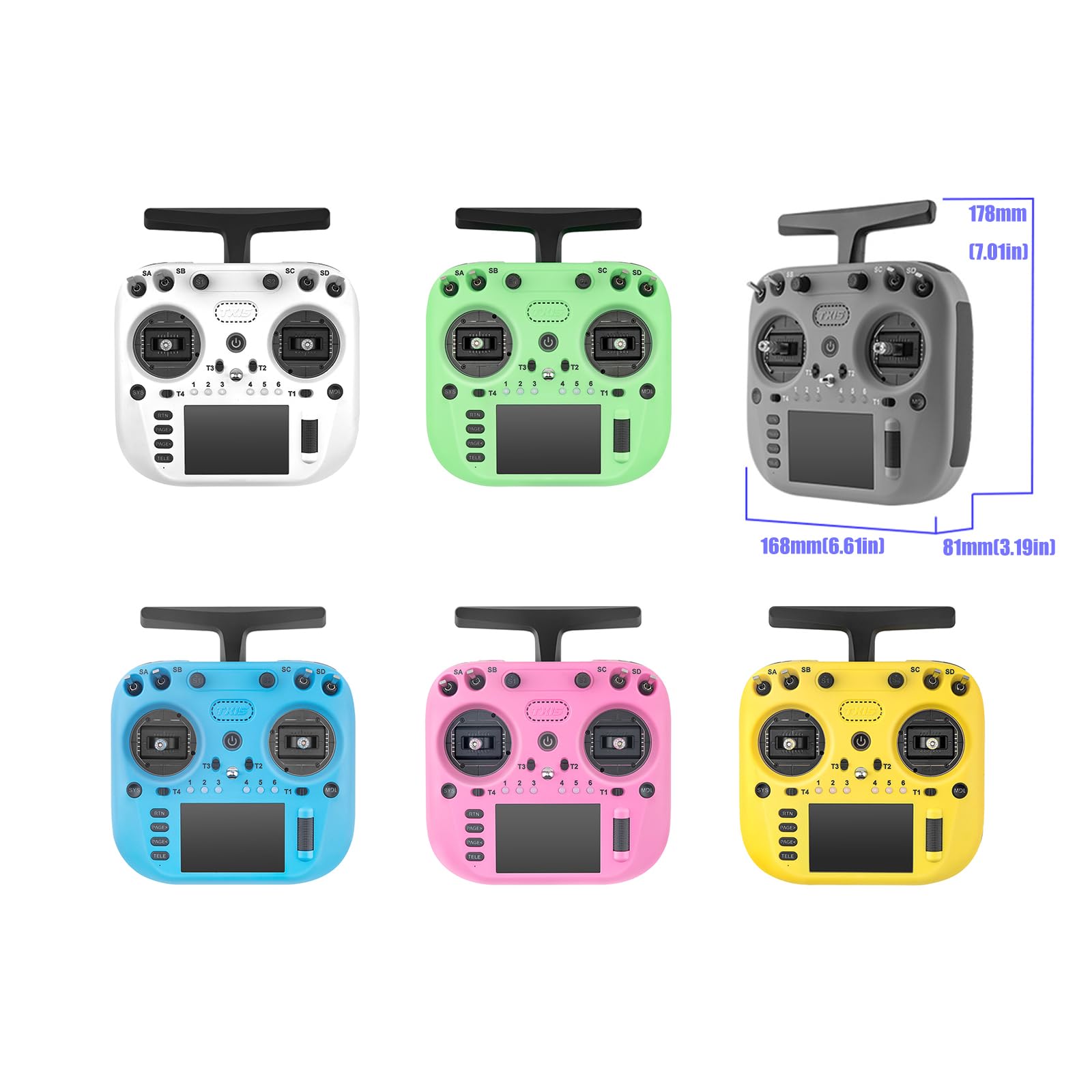 Radio with Foldable Antennas and 4GB Flashing Storage for RadioMaster TX15 Smooth Operations in Complex Environment Touchscreens Radio Controller — view 4