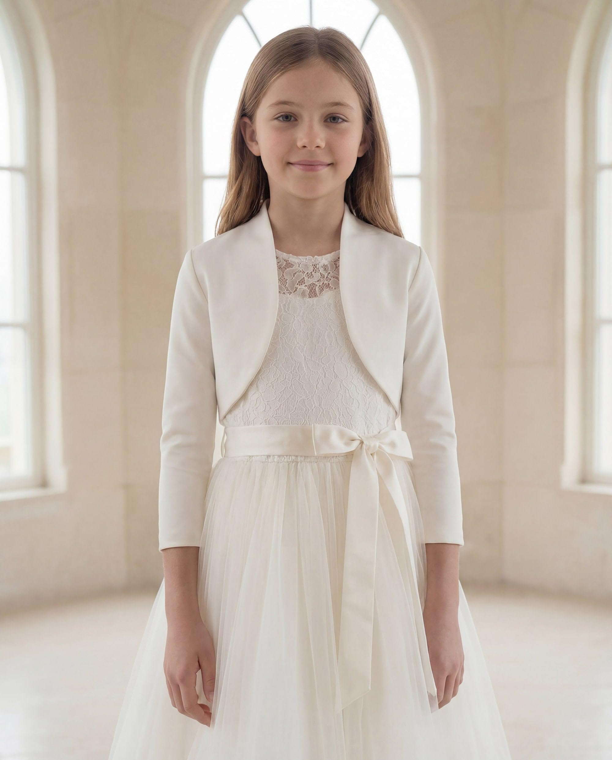 Bolerose Filles Manche 3/4 Formel Enfants Adaptés Boléro