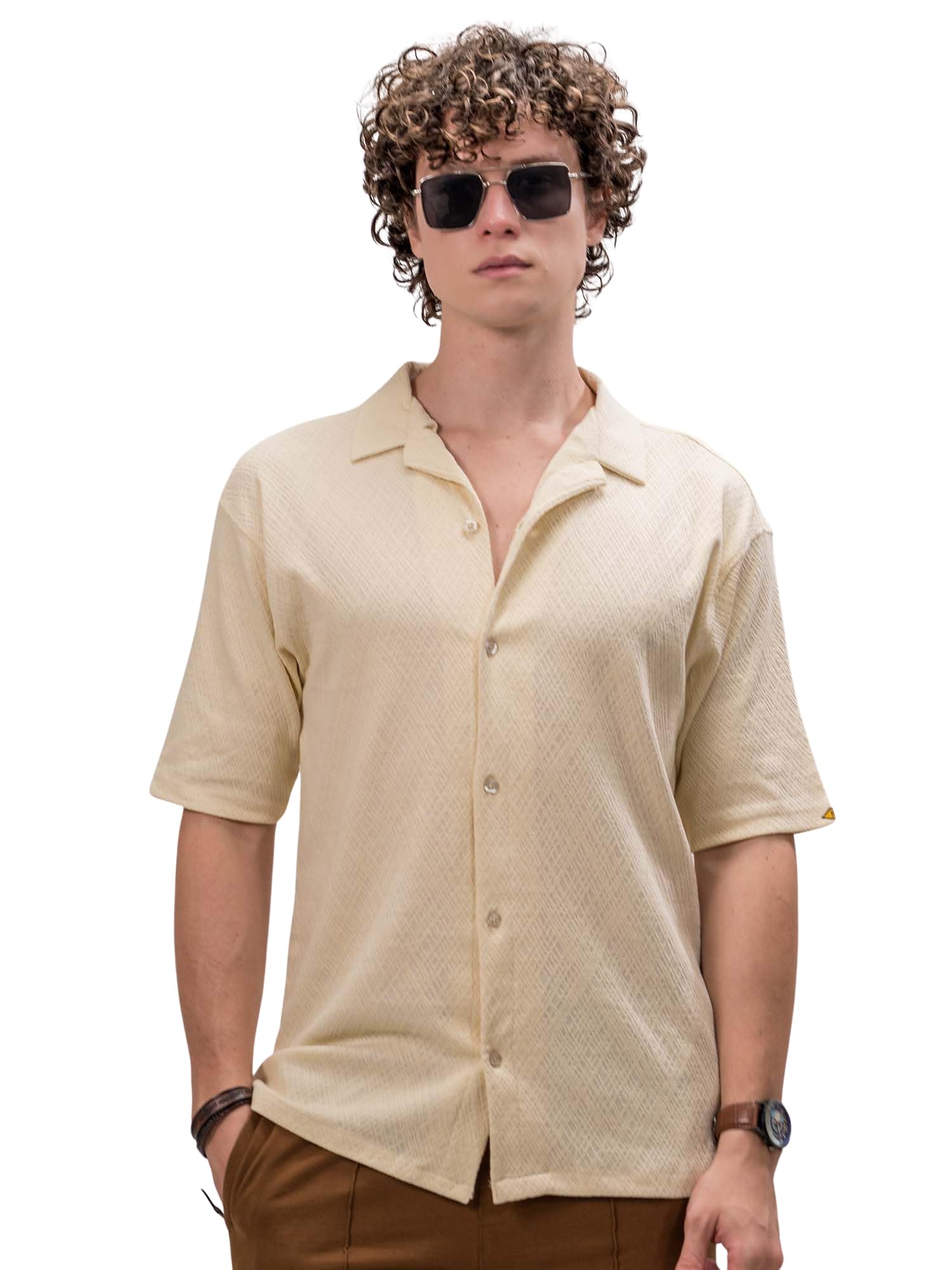 Maniac || Mens || Marble Texture || Collared Neck || Half Sleeve || Cotton || Polo Shirt-image-4