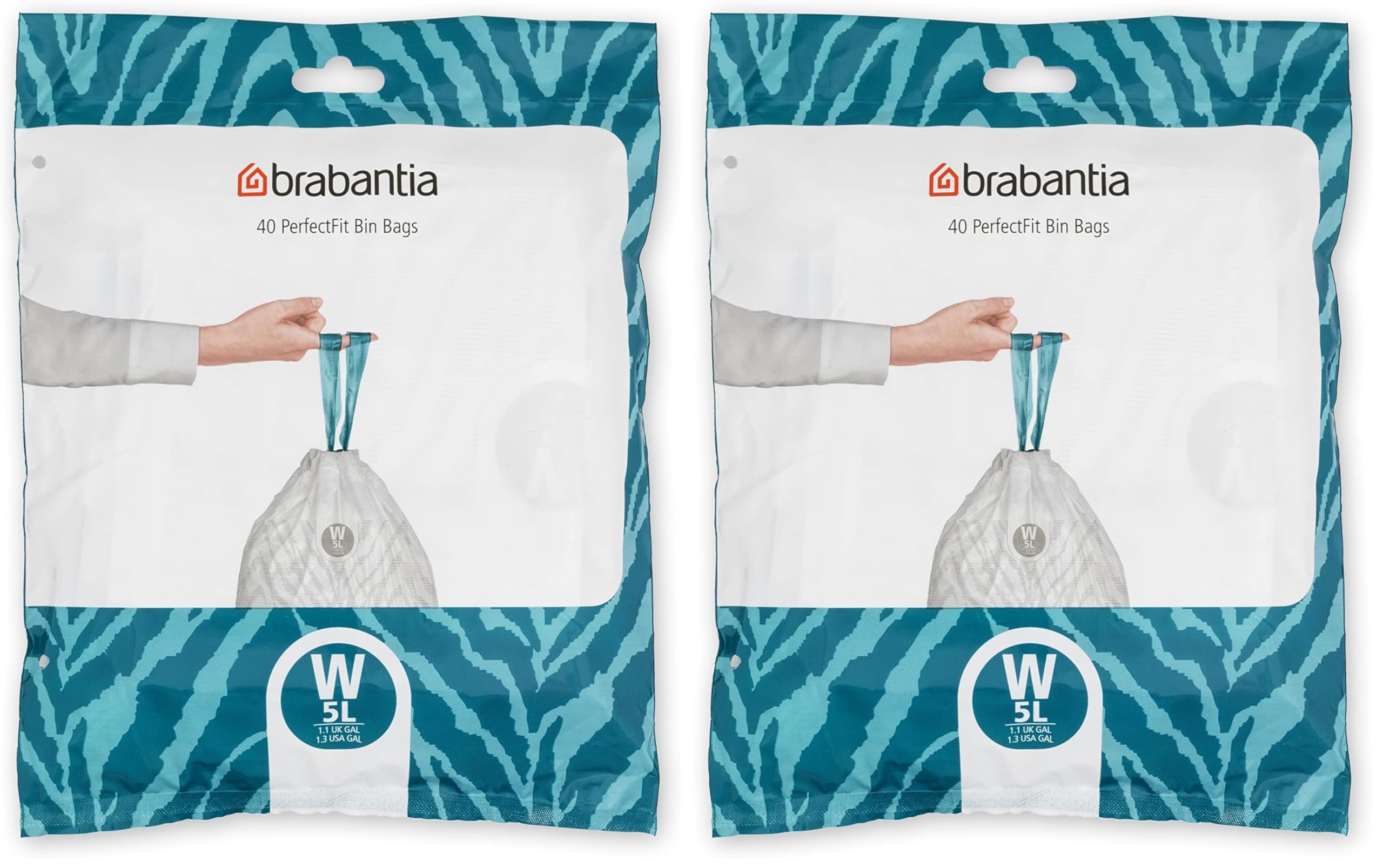 Brabantia Bolsas de Basura PerfectFit (Código L/40-45L) Extra Resistentes Bolsas con cinta de cierre (40 Bolsas) — view 41
