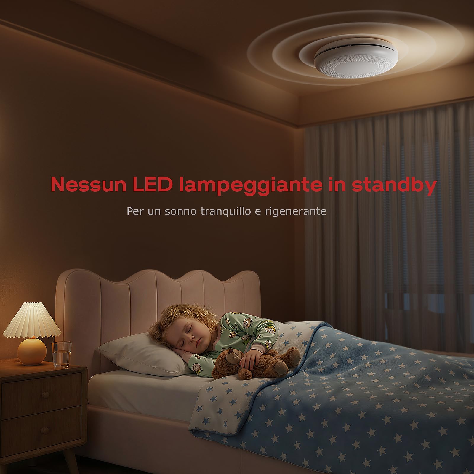 Safeliveo Rilevatore di fumo WiFi con batteria da 10 anni, notifiche tramite app e auto-test, allarme antincendio intelligente compatibile con Tuya & Smart Life, 3 pezzo