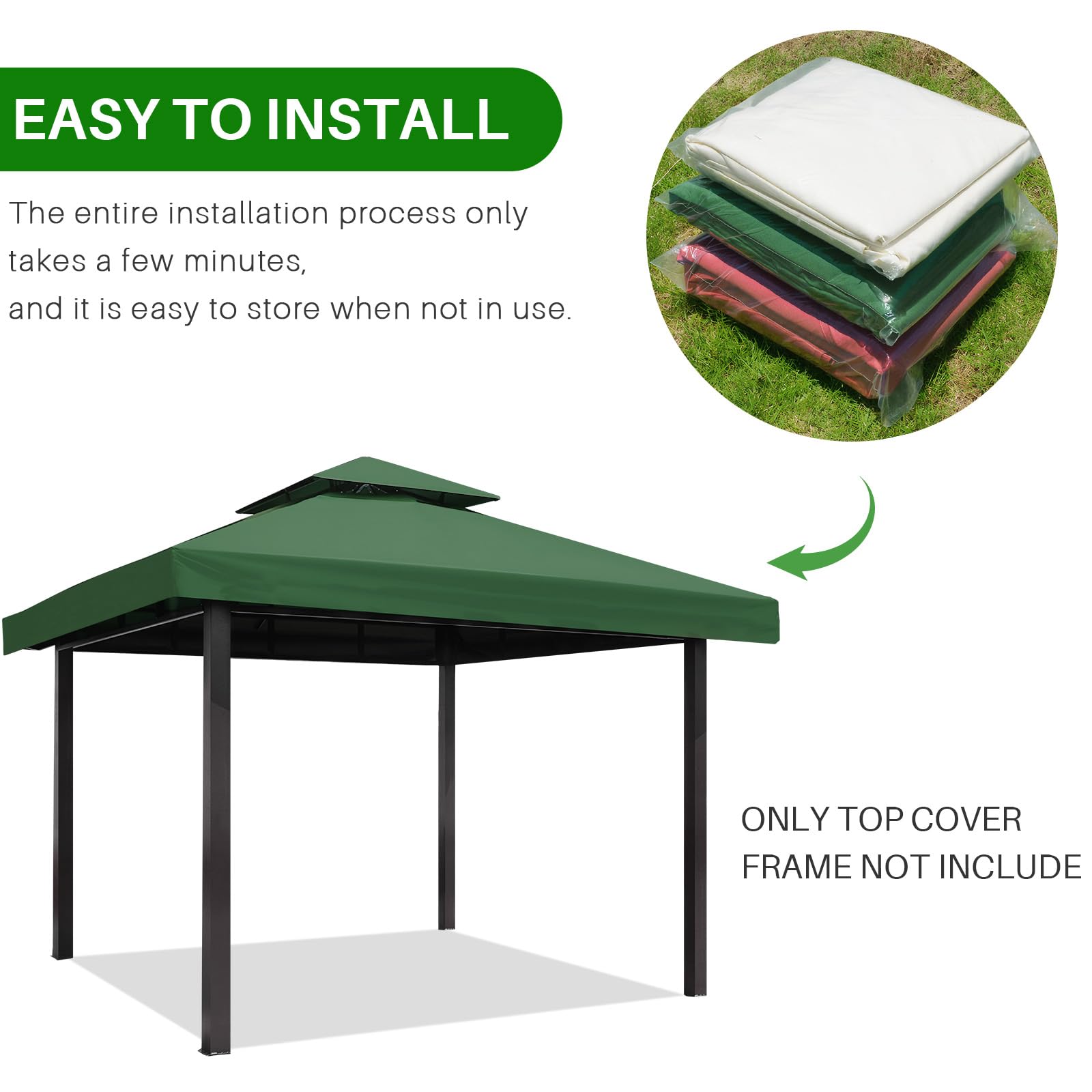 Copertura Antipioggia Per Tenda Da Campeggio | 56x56 Cm In Oxford Impermeabile - Foto 6