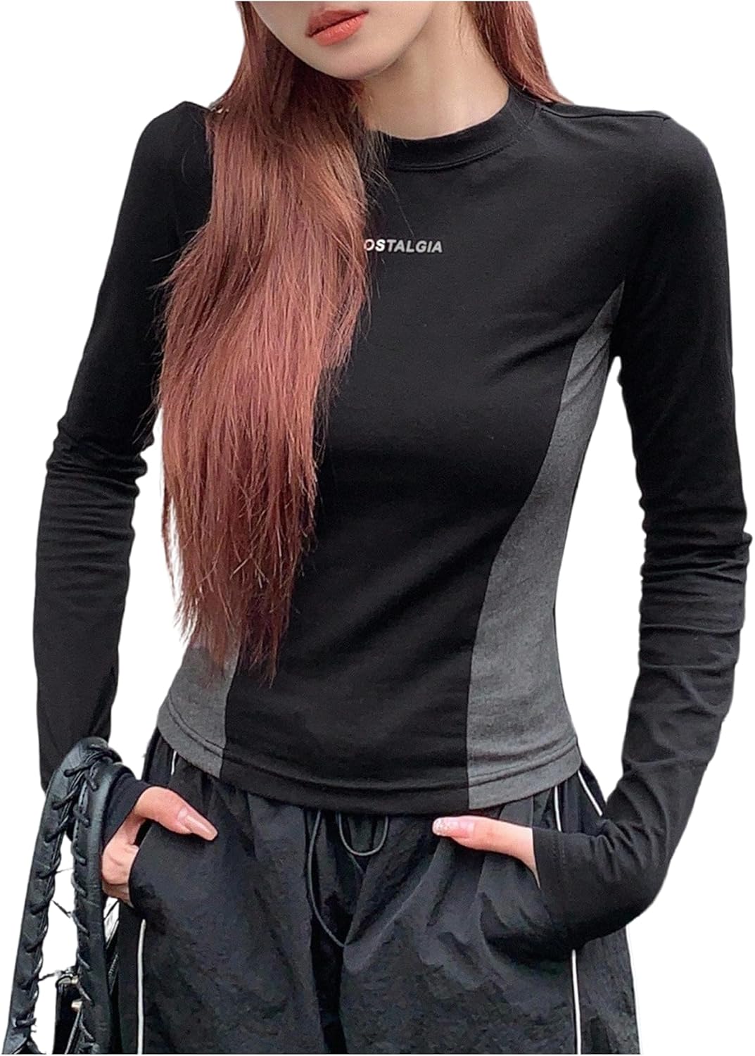 Women's Floral Lace Open Back Crop Tee Shirt Long Sleeve Boat Neck Going Out Tops