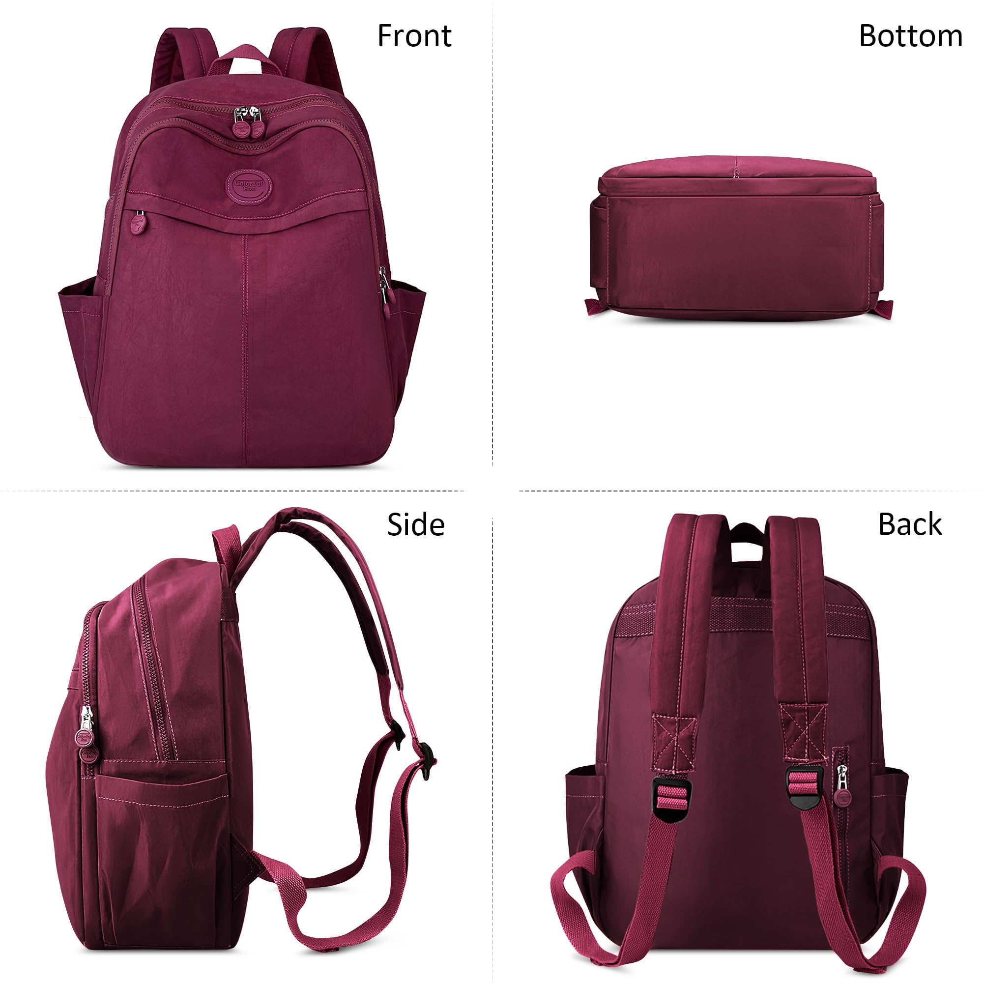 DIRRONA Moda Duży Plecak damski na 15 cali Laptop Codzienny Codzienny Plecak Podróżny Biznes Szkoła Uniwersytet Nylon Plecak Antykradzieżowy Elegancki Plecak Na Ramię