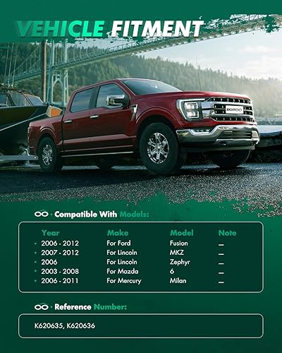 Miniatura 2 de Kit de suspensión SCITOO de 2 piezas, 2 brazos de control superior, compatible con Mercury Milan 2006  2011, 2006  2012, Ford Fusion 2003  2008,