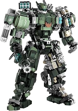 HIGH GODO Transforming Mecha Robot Building Blocks, 1403 PCS Hardcore Industrial-Style Technology Robot Model, Cool Robots Gift for Adult Collector Teen ab 15+