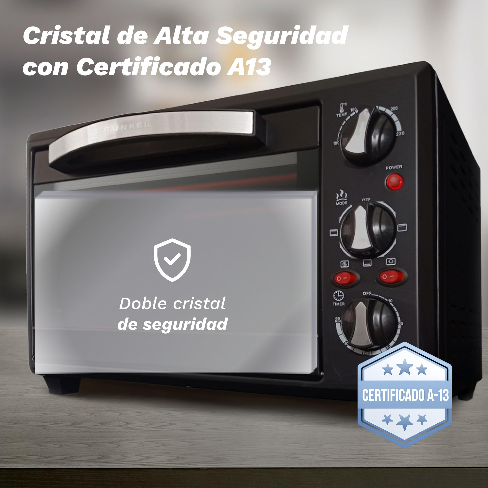 GRUNKEL - Horno eléctrico con convección HR-48PROMAX 48L | Leroy Merlin