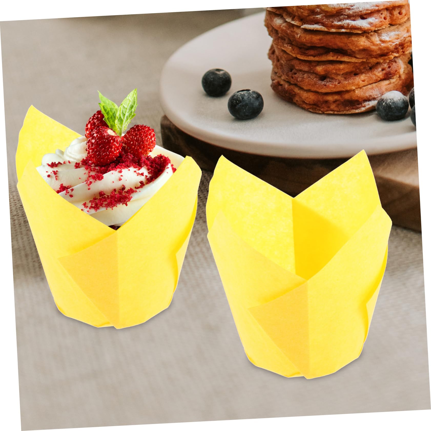 HEMOTON Lot De 3 Caissettes À En Papier En Forme De Lotus Pour La Cuisson 100 Pièces X 3