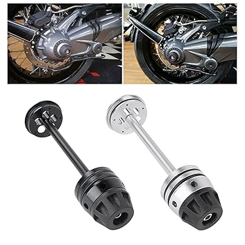 MAXBELL Rear Wheel Axle Fork Wheel Protector For BMW R1200GS R NineT Urban Black