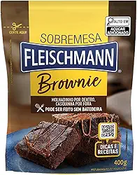 Mistura para Bolo Brownie Fleischmann Sobremesa Sachê 400g