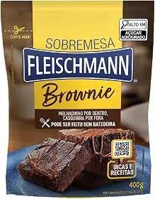 Mistura para Bolo Brownie Fleischmann Sobremesa Sachê 400g