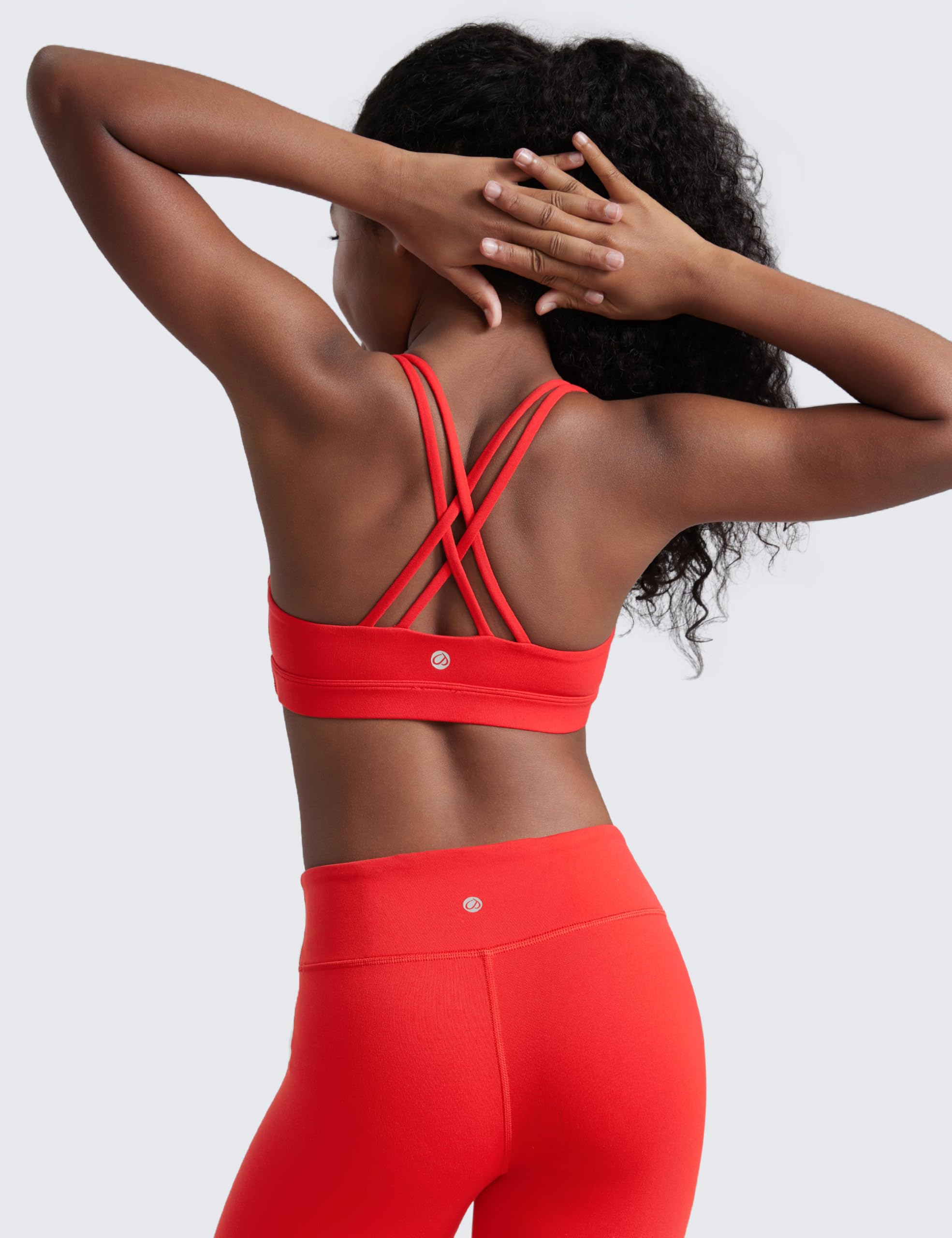 CRZ YOGA Filles Butterluxe À Lanières Brassière de Sport Yoga Soutien-Gorge Ados Danse Recadrer Haut