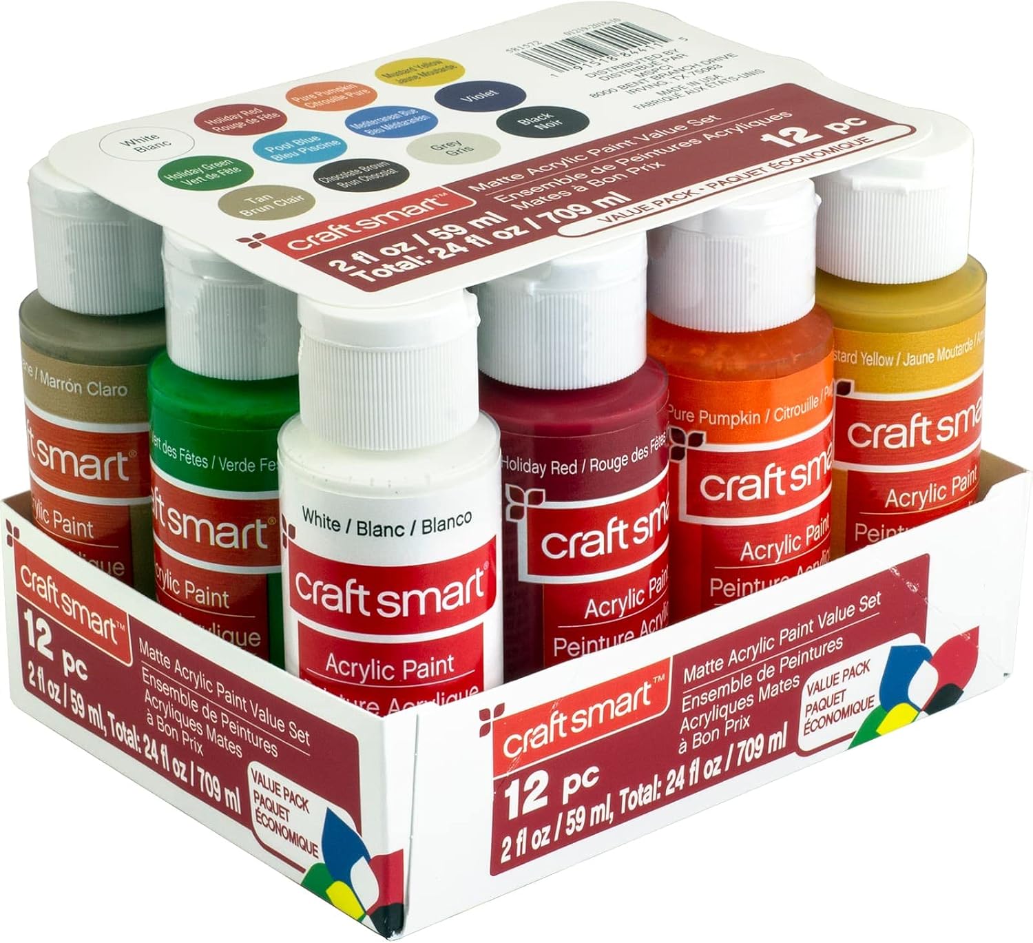 MICHAELS Craft Smart™ Matte Acrylic Paint Value Set
