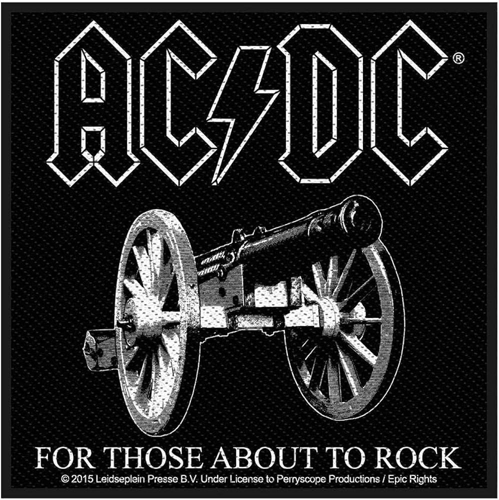 Amazon.com: AC/DC ACDC Album Art For Those About To Rock Patch