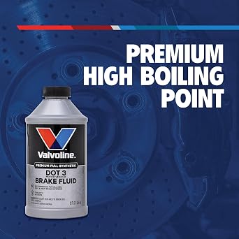 Valvoline DOT 3 Synthetic Brake Fluid, 12 oz | High-boiling synthetic brake fluid with corrosion protection for DOT 3 systems.