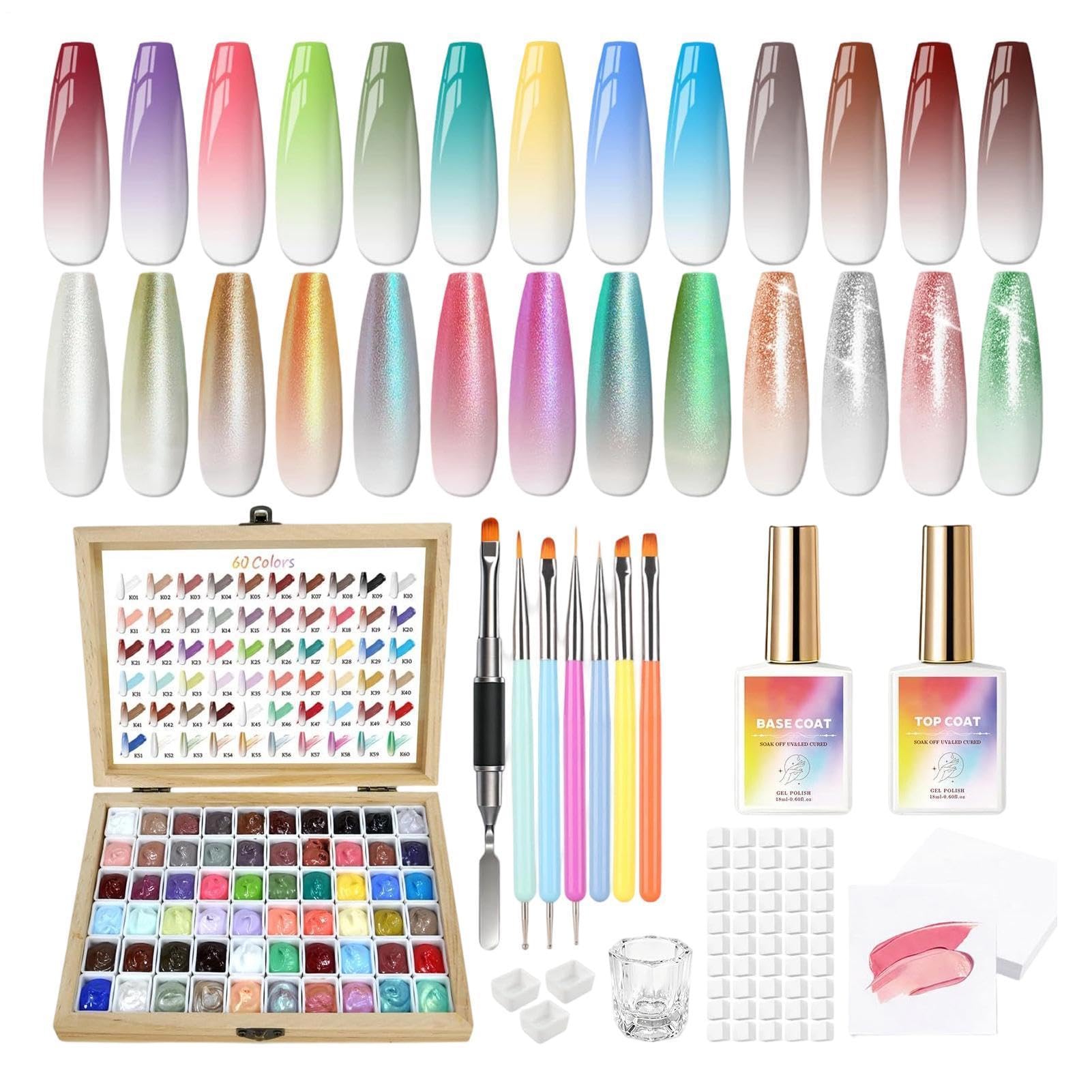 Gel Pittura Unghie Set Manicure 120 ml Facile Principianti | Colori Per Unghie In Gel Adatto A Principianti, Donne, Fidanzata, Moglie, Manicure A Casa, Vacanze, Festa Della Mamma,