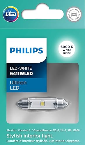 Philips Automotive Lighting 6411WLED Ultinon LED (blanco), paquete de 2