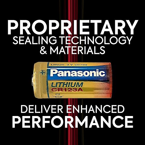 Miniatura 5 de Panasonic Baterías de litio CR123A de 3 V de larga duración para linternas tácticas, sistemas de seguridad para el hogar, cámaras, equipos de