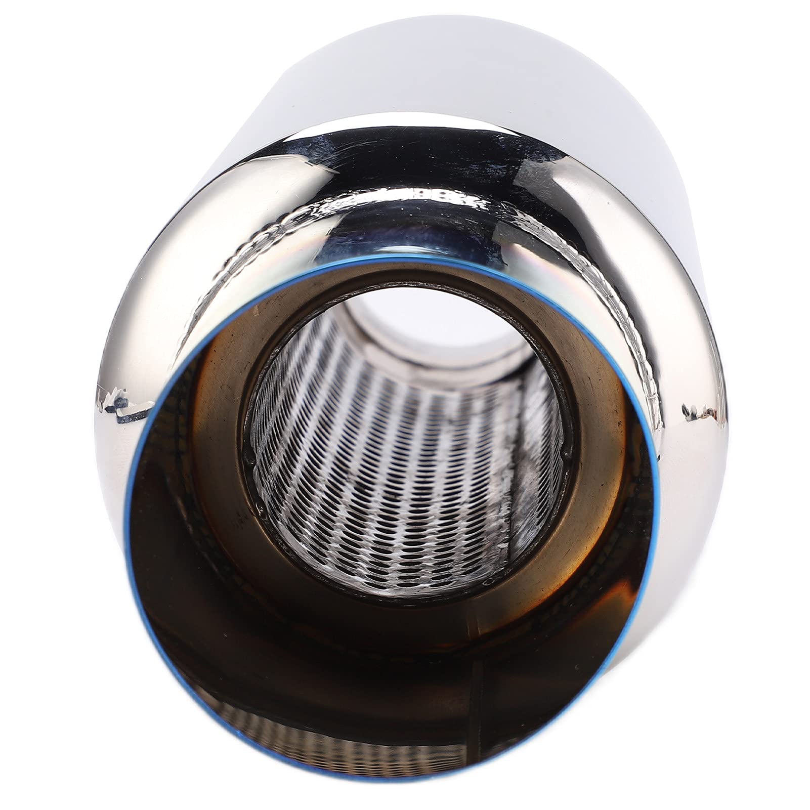 Silenciador de Escape, Diseño de Silenciador Recto, Diámetro de Entrada de 2 Pulgadas, Repuesto de Silenciador de Escape de Acero Inoxidable para Tubo de Escape Universal de 2 Pulgadas
