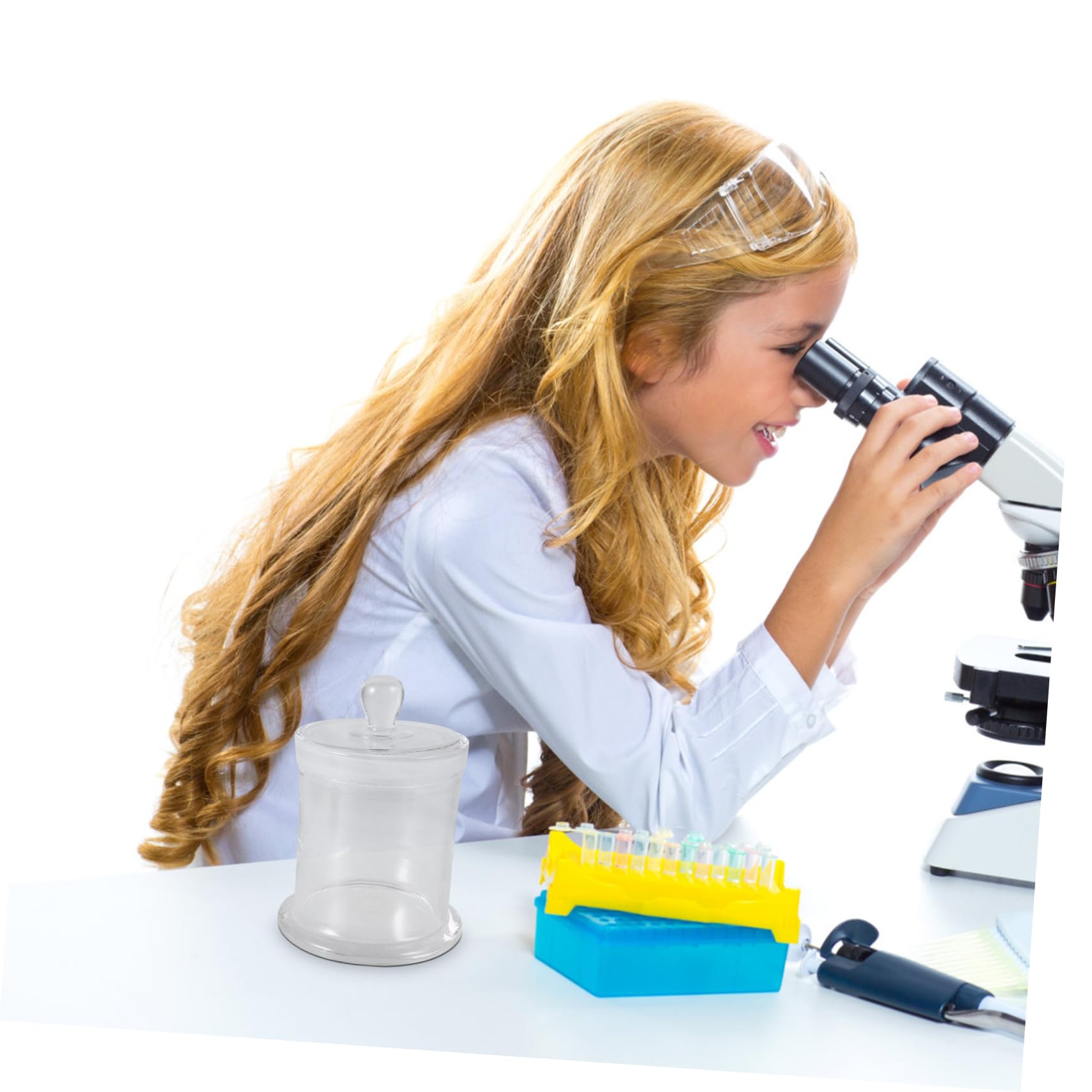 Garneck Barattolo Vetro Per Colorazione Contenitore Trasparente Per Campioni Per Microscopio Bottiglia in Vetro Per Laboratorio Conservazione Per Uso Scientifico