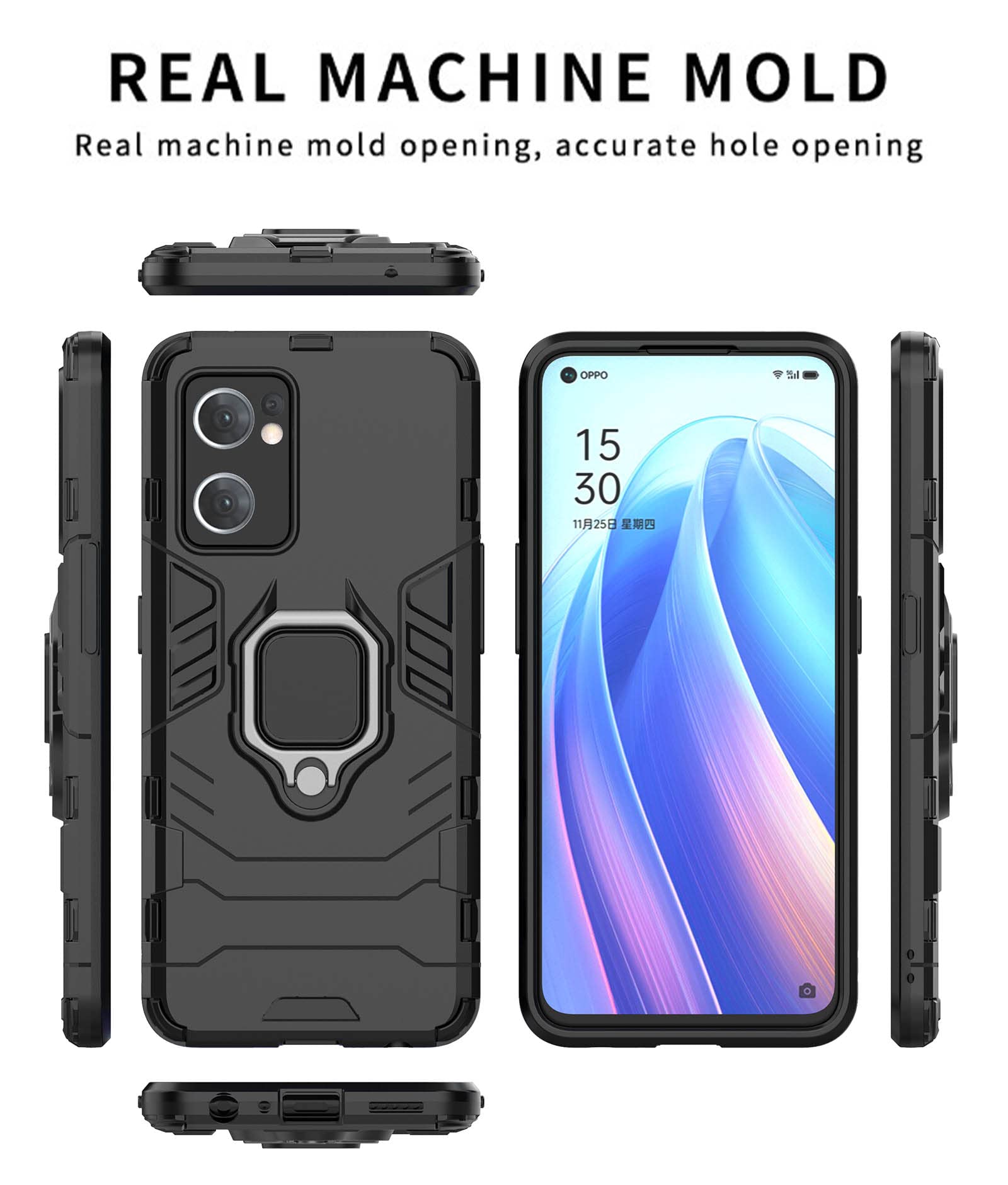 Custodia Ibrida 2in1 Per Oppo Find X5 Lite 5G - Silicone TPU E Plastica
