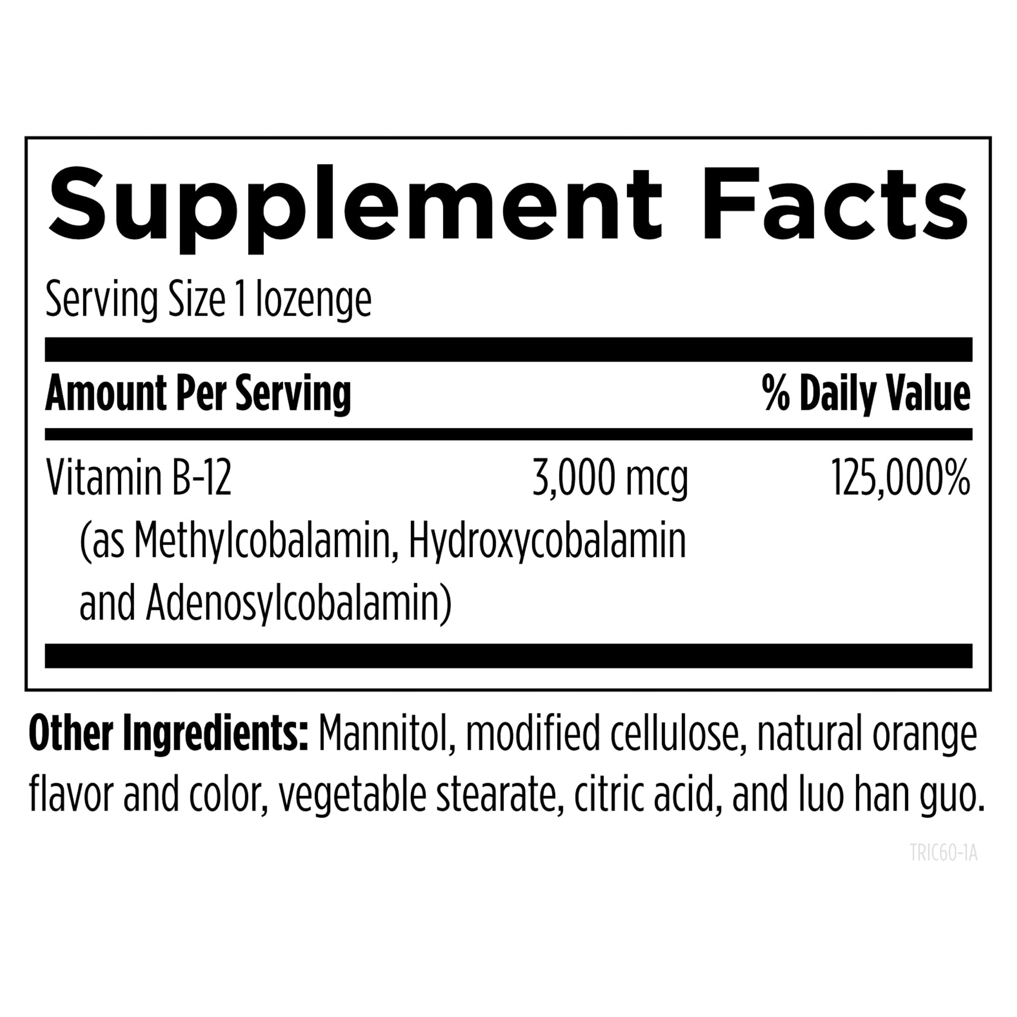 Designs for Health B12 Tricobalamin Lozenges, Orange, 60 Lozenges — Amazon image 3