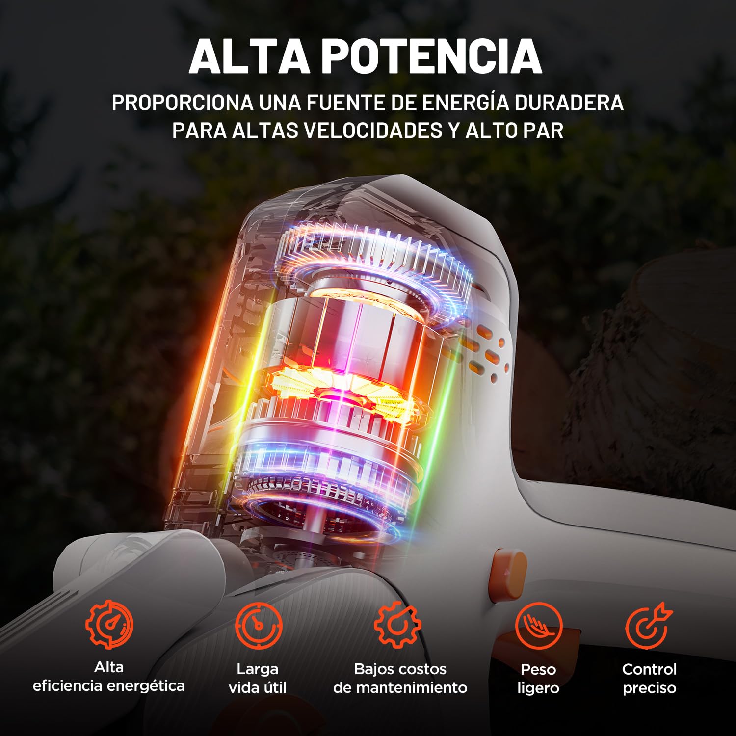 Litheli Mini Motosierra Batería 10000 mAh, 20V, 6 Pulgadas Motosierra de Mano para Podar, Tensión de Cadena Ajustable, Bloqueo de Seguridad, Mini Motosierra Eléctrica para Cortar Madera y Jardines