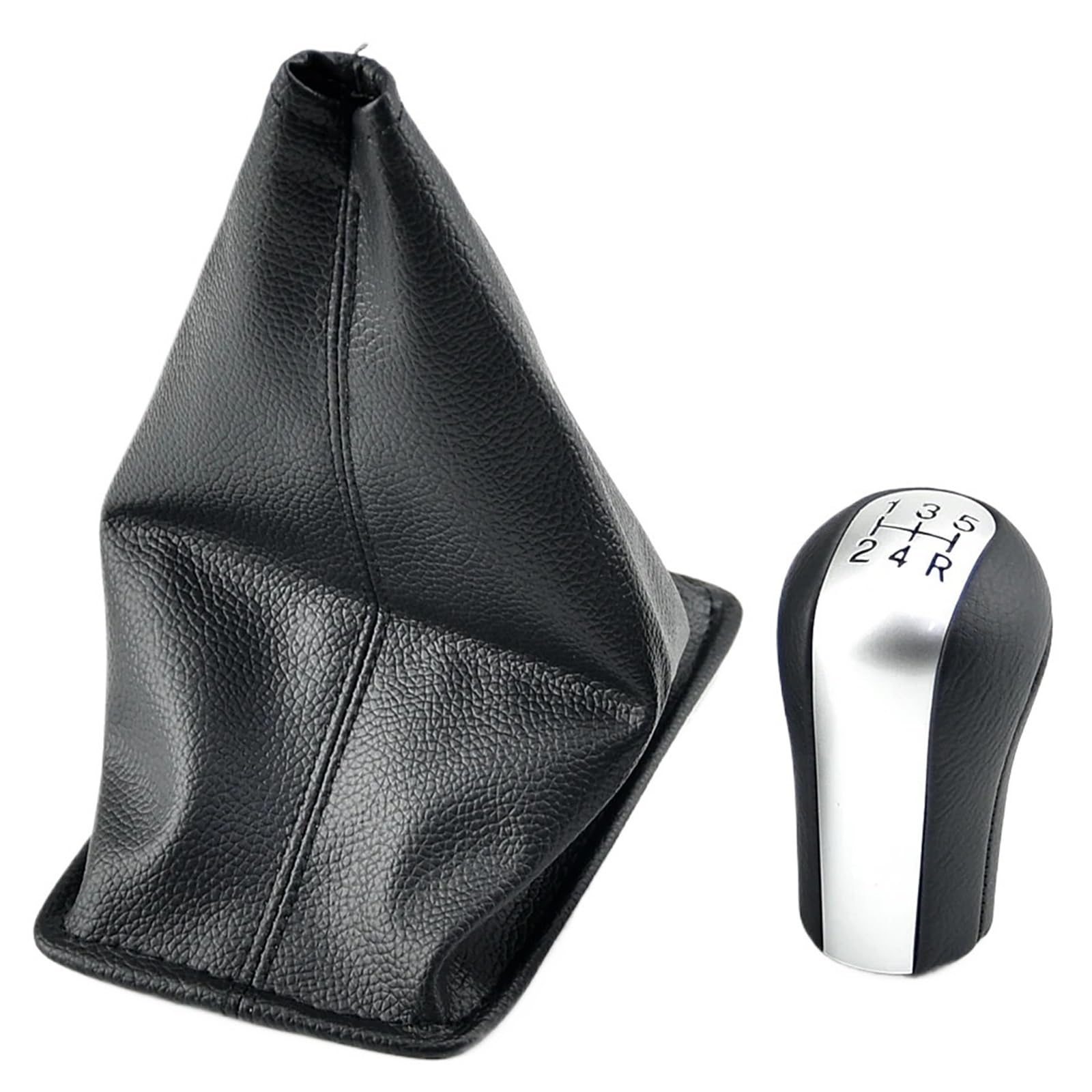 Wxnlbb Matte 5 Speed A Black Pu Leather Car 5 Speed Gear Shift Shifter Knob Lever Gaiter Boot Cover Compatible With Toyota Corolla Aygo Verso Rav4 Yaris Vitz(Matte 5 Speed A)
