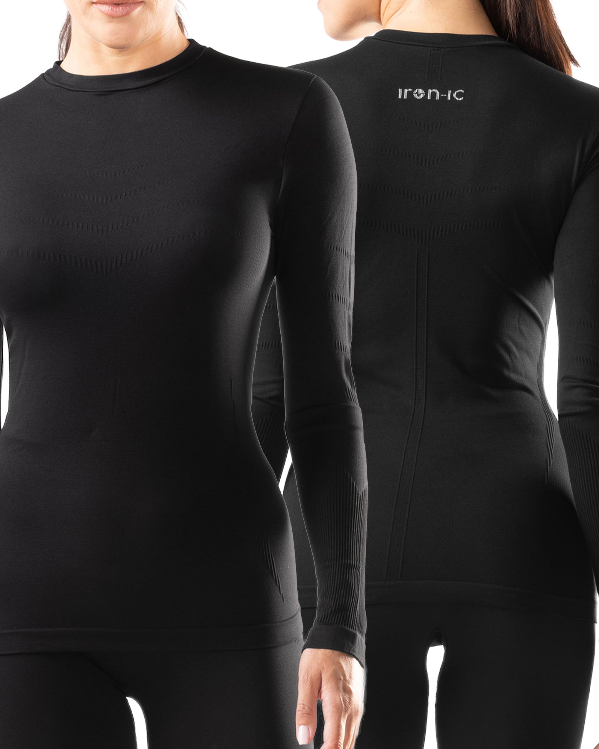 Iron-Ic - Completo Donna T-Shirt e Leggings Thermo Light Seamless Traspirante e Termico - Performance Thermic - Art. 900479