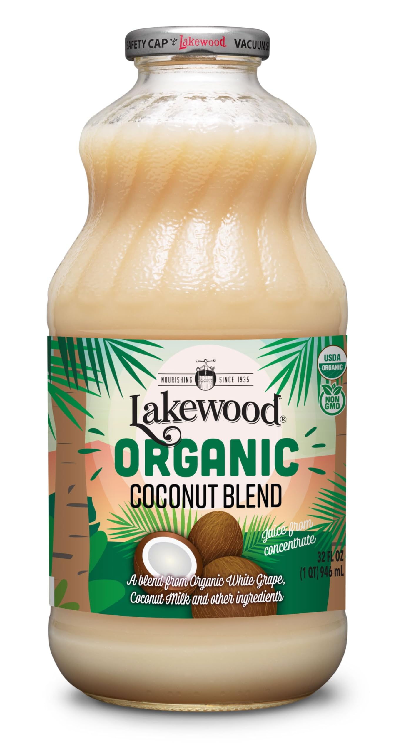 LAKEWOOD JUICE COCONUT MILK ORG, 32 FO