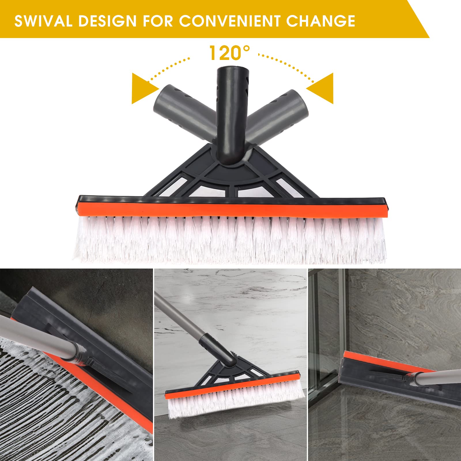 Brosse De Nettoyage D'angle De Toilette Pliante De Couleur, Poignée Pliante, épurateur, Accessoires De Salle De Bains Pour Salle De Douche à Domicile, Portable, Ofe Spéciale