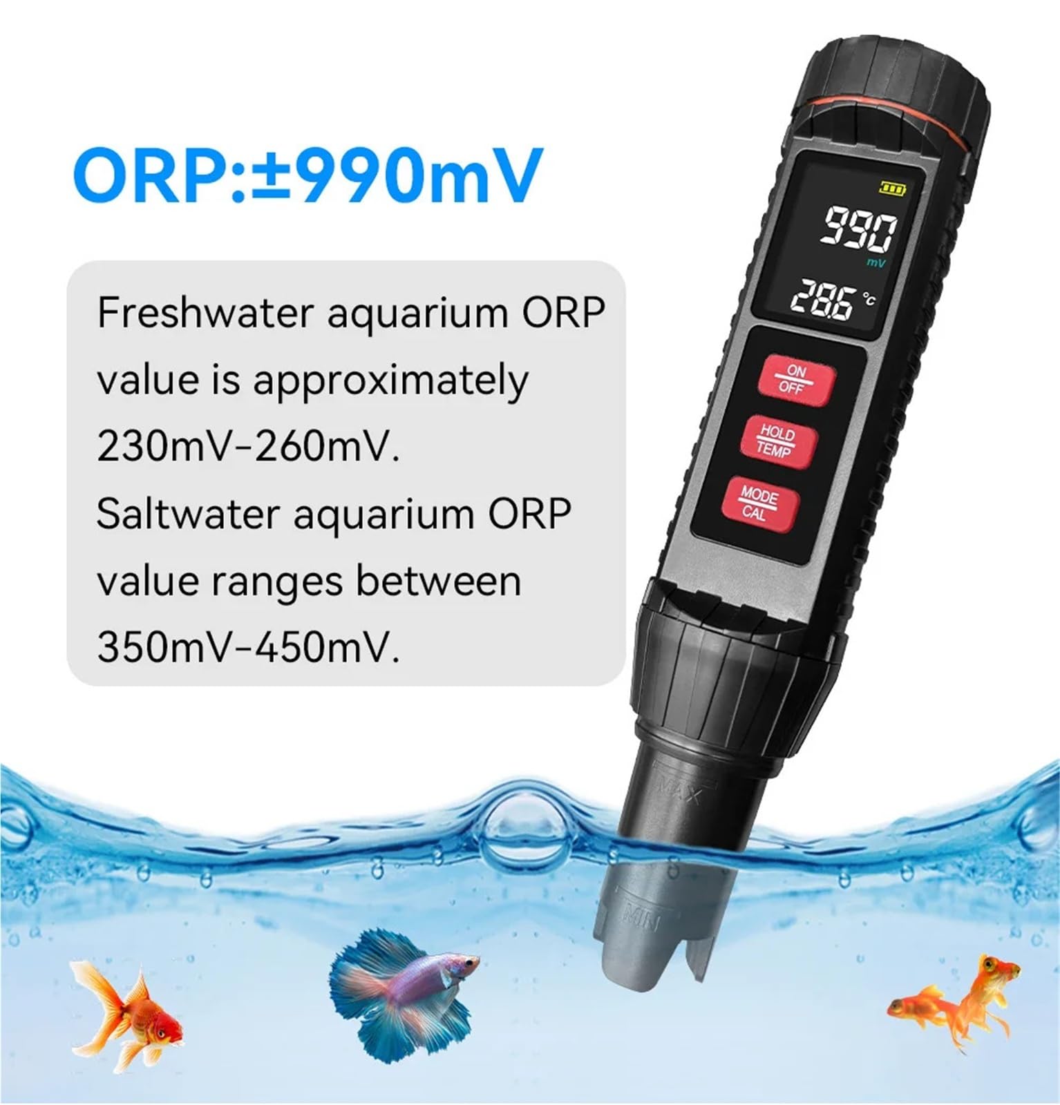 Tester Digitale Multifunzionale della qualità Acqua PH TDS EC ORP Salinità SG Temp for Acquario Piscina Acquario Monitor Precisione Portatile