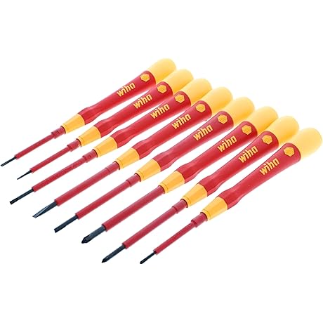 Wiha Insulated PicoFinish 8-Piece Precision Screwdriver Set