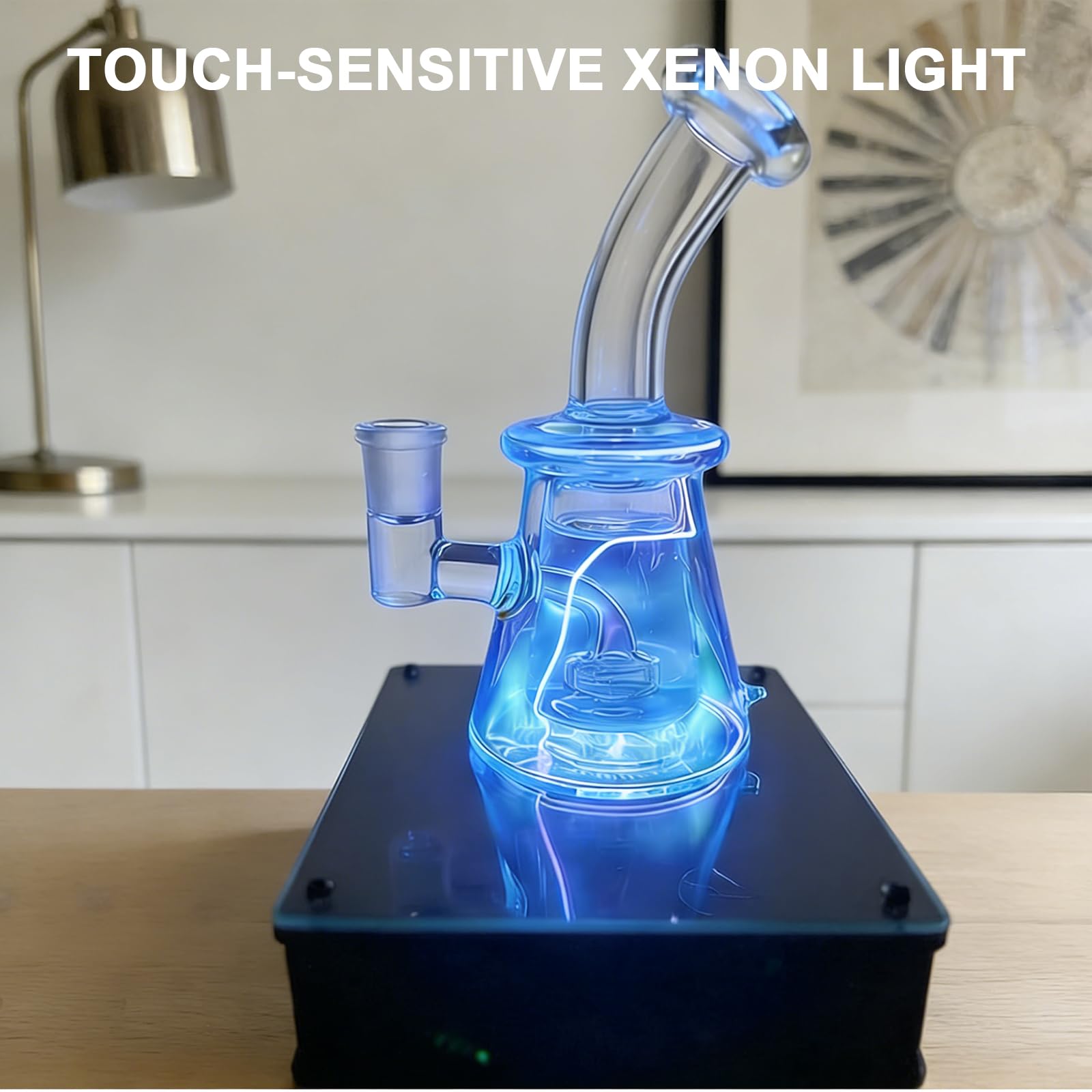 Luce al plasma a forma di tazza, sensibile al tocco, luce d'atmosfera allo xeno per stanza, decorazione per feste, segnale di avvertimento all'aperto, regalo unico per la scienza, trasforma il tuo