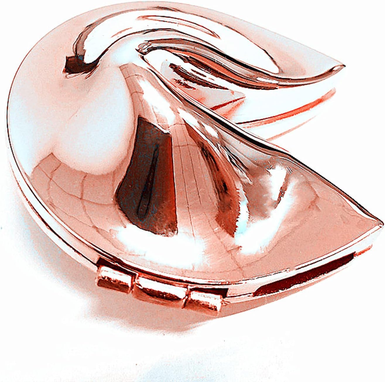 Ya.x Custom Personalized Metal Fortune Cookie Box for Weddings, Contains Your Personalized Fortune Cookie Paper Message, Great Gift For Couples (rose gold 52mm*52mm)