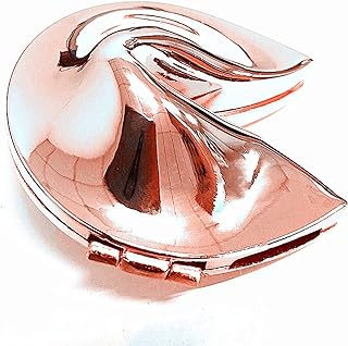 Ya.x Custom Personalized Metal Fortune Cookie Box for Weddings, Contains Your Personalized Fortune Cookie Paper Message, Great Gift For Couples (rose gold 52mm*52mm)