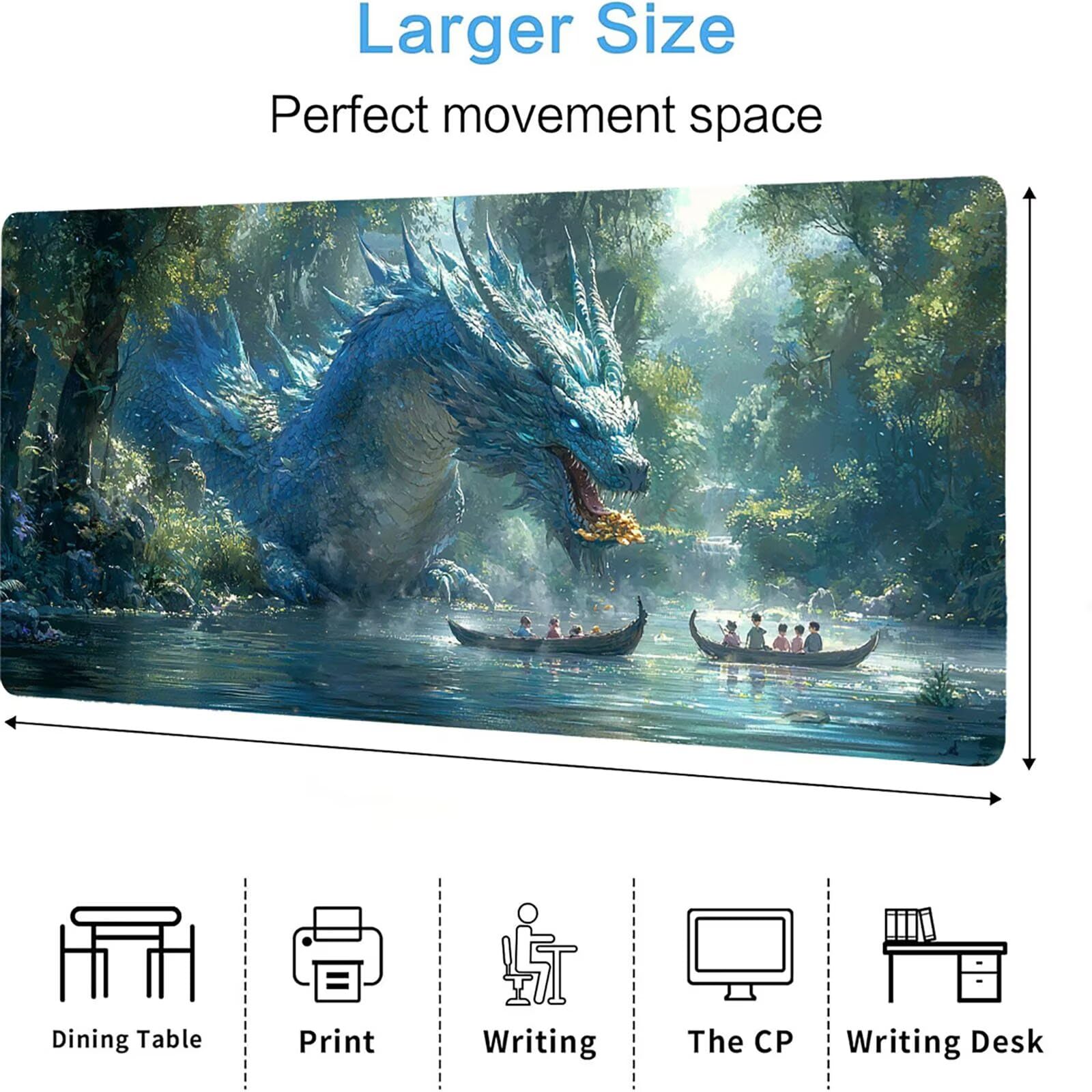 Podkładka pod mysz fabryczną XXL, podkładka pod mysz do gier XXL 1200 x 600 x 5 mm, podkładka na biurko dla graczy, bardzo duża bezszwowa mata na stół dla graczy, antypoślizgowa podstawa, klawiatura